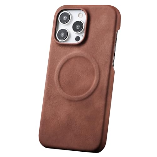 Magnetische Hülle für iPhone 16/16 plus/16 pro/16 pro max, Retro Lederhülle Kabelloses Laden Stoßfeste Business-Telefonhülle Magnetische Hülle für iPhone 16/16 plus/16 pro/16 pro max, Retro Lederhülle Kabelloses Laden Stoßfeste Business-Telefonhülle von Generisch
