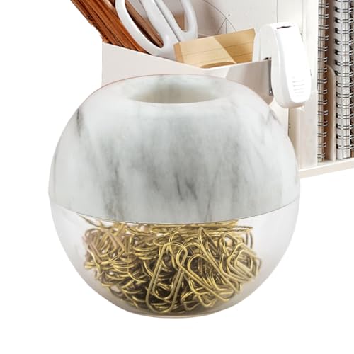 Magnetischer Bürocliphalter für Schreibtisch, Papierklammenteilung - Papierclip Magnetic Hold Runde | Memo-Lesezeichen-Spender, reibungsloser nicht-Skid-Desktop-Organizer mit Paperclip für Zuhause von Generisch