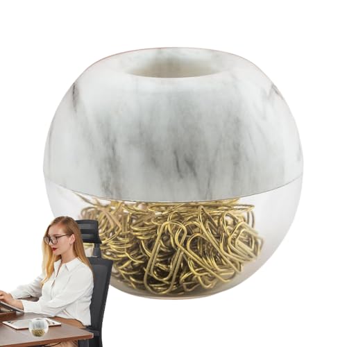 Magnetischer Büroklammerhalter, Magnetpapiercliphalter für Schreibtisch - Magnetpapiercliphalter Runde für Schreibtisch,Memo-Lesezeichen-Spender, reibungsloser nicht-Skid-Desktop-Organizer mit Papercl von Generisch