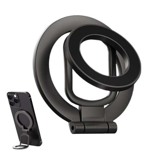 Magnetischer Smartphone -Griff - Faltbarer Legierungsringhalter, doppelseitiger Magnet | Kompakte rotierende Halterung für Smartphone, Schreibtischständer, Fitnesshalterung, Autoanhänge, Tischzubehör, Magnetischer Smartphone -Griff - Faltbarer Legierungsringhalter, doppelseitiger Magnet | Kompakte rotierende Halterung für Smartphone, Schreibtischständer, Fitnesshalterung, Autoanhänge, Tischzubehör, von Generisch