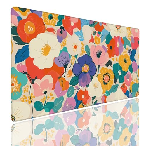 Mauspad XL 900x300x4mm Wasserdicht Schreibtischunterlage Rutschfeste Speed Gaming Mousepad Gardens (3) Groß Desk Mouse Mat Maus Pad, Schreibtisch Unterlage Deko für PC, Macbook, Laptop, Home Office von Generisch
