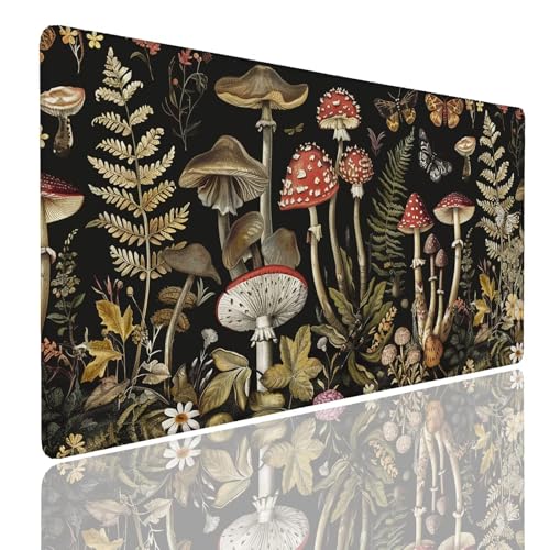 Mauspad XL 900x400x4mm Wasserdicht Schreibtischunterlage rutschfeste Speed Gaming Mousepad Leaves (9) Groß Desk Mouse Mat Maus Pad, Schreibtisch Unterlage Deko für PC, MacBook, Laptop, Home Office von Generisch