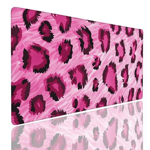 Mauspad XL 900x400x4mm Wasserdicht Schreibtischunterlage rutschfeste Speed Gaming Mousepad Leopard (1) Groß Desk Mouse Mat Maus Pad, Schreibtisch Unterlage Deko für PC, MacBook, Laptop, Home Office von Generisch