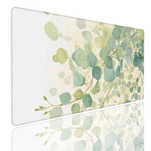 Mauspad XXL 1200x600x4mm Wasserdicht Schreibtischunterlage rutschfeste Speed Gaming Mousepad Leaf (5) Groß Desk Mouse Mat Maus Pad, Schreibtisch Unterlage Deko für PC, MacBook, Laptop, Home Office von Generisch