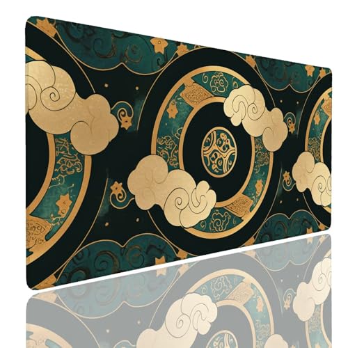 Mauspad XXL 1200x600x4mm Wasserdicht Schreibtischunterlage rutschfeste Speed Gaming Mousepad Luxury (1) Groß Desk Mouse Mat Maus Pad, Schreibtisch Unterlage Deko für PC, MacBook, Laptop, Home Office von Generisch