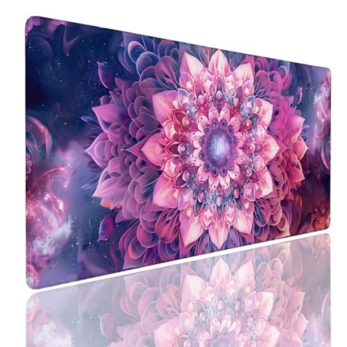 Mauspad XXL 1200x600x4mm Wasserdicht Schreibtischunterlage rutschfeste Speed Gaming Mousepad Mandala (6) Groß Desk Mouse Mat Maus Pad, Schreibtisch Unterlage Deko für PC, MacBook, Laptop, Home Office von Generisch