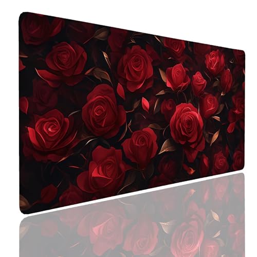 Mauspad XXL 1400x800x4mm Wasserdicht Schreibtischunterlage rutschfeste Speed Gaming Mousepad Garden (13) Groß Desk Mouse Mat Maus Pad, Schreibtisch Unterlage Deko für PC, MacBook, Laptop, Home Office von Generisch