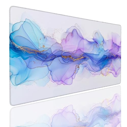 Mauspad XXL 1400x800x4mm Wasserdicht Schreibtischunterlage rutschfeste Speed Gaming Mousepad Gold (8) Groß Desk Mouse Mat Maus Pad, Schreibtisch Unterlage Deko für PC, MacBook, Laptop, Home Office von Generisch
