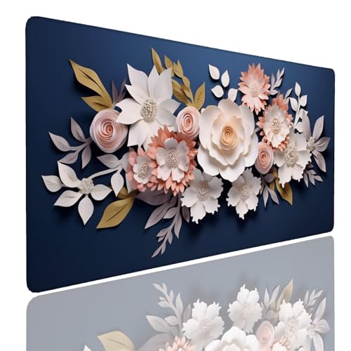 Mauspad XXL 1600x800x4mm Wasserdicht Schreibtischunterlage rutschfeste Speed Gaming Mousepad Garden (9) Groß Desk Mouse Mat Maus Pad, Schreibtisch Unterlage Deko für PC, MacBook, Laptop, Home Office von Generisch