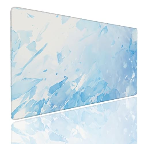 Mauspad XXL 1600x800x4mm Wasserdicht Schreibtischunterlage rutschfeste Speed Gaming Mousepad Lake (2) Groß Desk Mouse Mat Maus Pad, Schreibtisch Unterlage Deko für PC, MacBook, Laptop, Home Office von Generisch