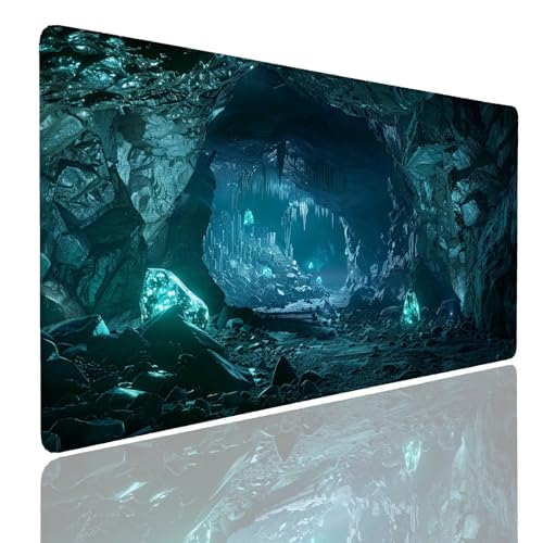 Mauspad XXL 1600x800x4mm Wasserdicht Schreibtischunterlage rutschfeste Speed Gaming Mousepad Landscape (7) Groß Desk Mouse Mat Maus Pad, Schreibtisch Unterlage Deko für PC, Laptop, Home Office von Generisch