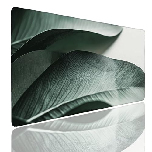 Mauspad XXL 1600x800x4mm Wasserdicht Schreibtischunterlage rutschfeste Speed Gaming Mousepad Leaves (10) Groß Desk Mouse Mat Maus Pad, Schreibtisch Unterlage Deko für PC, MacBook, Laptop, Home Office von Generisch