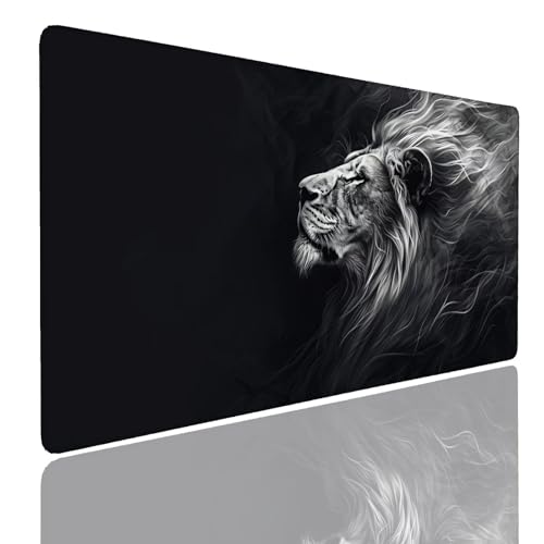 Mauspad XXL 1600x800x4mm Wasserdicht Schreibtischunterlage rutschfeste Speed Gaming Mousepad Lion Groß Desk Mouse Mat Maus Pad, Schreibtisch Unterlage Deko für PC, MacBook, Laptop, Home Office Mauspad XXL 1600x800x4mm Wasserdicht Schreibtischunterlage rutschfeste Speed Gaming Mousepad Lion Groß Desk Mouse Mat Maus Pad, Schreibtisch Unterlage Deko für PC, MacBook, Laptop, Home Office von Generisch