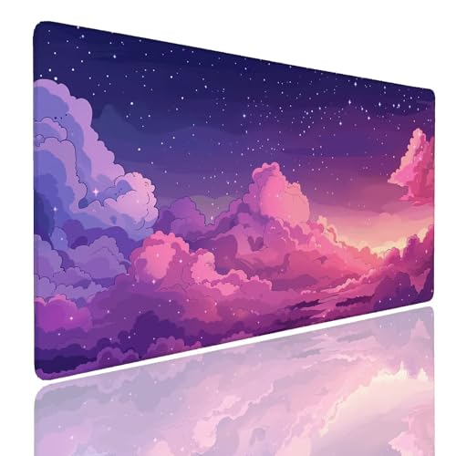 Mauspad XXL 900x500x4mm Wasserdicht Schreibtischunterlage rutschfeste Speed Gaming Mousepad Landscape (14) Groß Desk Mouse Mat Maus Pad, Schreibtisch Unterlage Deko für PC, Laptop, Home Office von Generisch