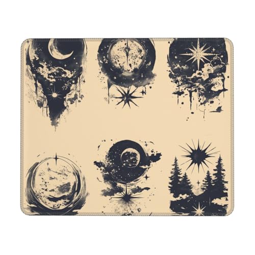 Mauspad – ultraweiche, glatte Oberfläche und rutschfeste Unterseite, niedliche Schreibtischdekoration für Büro/Gaming/Zuhause, modisches Accessoire für Frauen, Studenten, Profis, 20 x 24 cm, 685945293 von Generisch