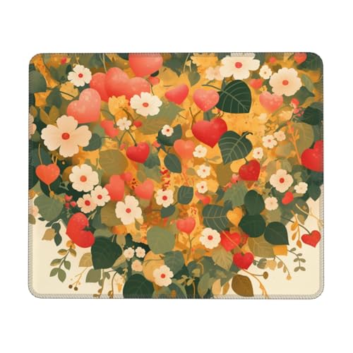 Mauspad – ultraweiche, glatte Oberfläche und rutschfeste Unterseite, niedliche Schreibtischdekoration für Büro/Gaming/Zuhause, modisches Accessoire für Frauen, Studenten, Profis, 20 x 24 cm, 685980733 von Generisch