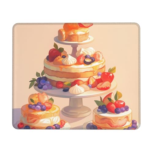 Mauspad – ultraweiche, glatte Oberfläche und rutschfeste Unterseite, niedliche Schreibtischdekoration für Büro/Gaming/Zuhause, modisches Accessoire für Frauen, Studenten, Profis, 20 x 24 cm, 685980625 von Generisch