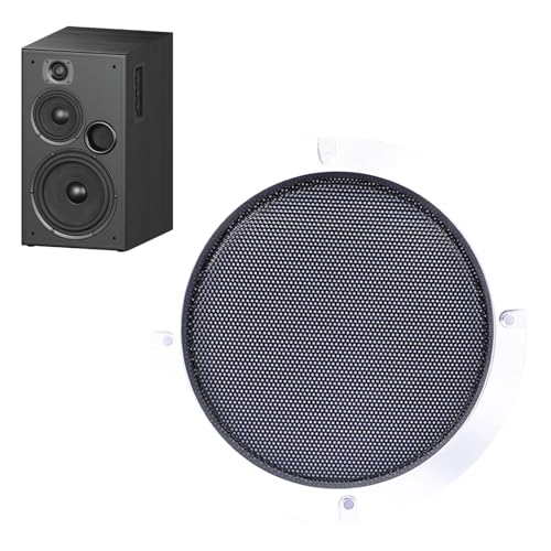 Mesh-Lautsprecherabdeckung, Lautsprecherschutzabdeckung | Runde Metallschutzhülle für Lautsprecher | Platzsparender, stilvoller Lautsprecherschutz, benutzerfreundlicher Lautsprecherschutz für Audio-En von Generisch