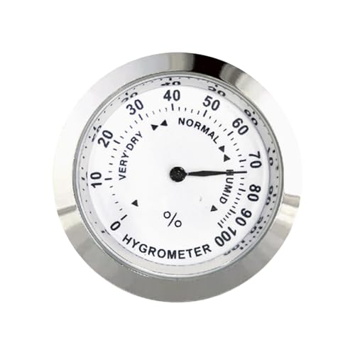 Metall-Hygrometer Aus Zinklegierung Luftfeuchtigkeitsmessgerät Runder Einbau-Feuchtigkeitsmesser Für Gitarrenkoffer Analoge Wetterstation Für Innen Und Außen Langlebig & Einfach Zu Installieren Metall-Hygrometer Aus Zinklegierung Luftfeuchtigkeitsmessgerät Runder Einbau-Feuchtigkeitsmesser Für Gitarrenkoffer Analoge Wetterstation Für Innen Und Außen Langlebig & Einfach Zu Installieren von Generisch