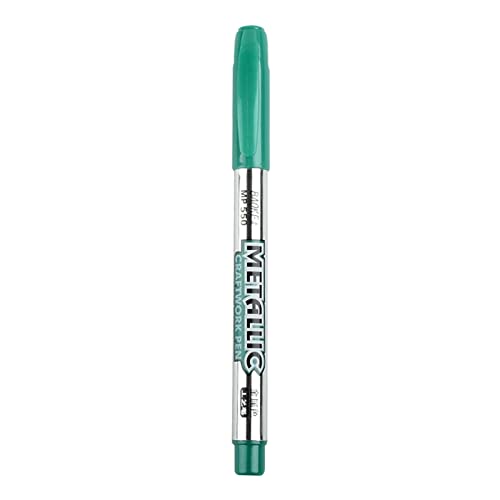 Metallic-Marker, Glatte Schreibstifte, Kunstmarker, Bastelmalstifte, Glitzer-Signaturstifte, Grußkarten-Malstifte, Verwendet Für Diy-Karten Und Fotoalbenherstellung (Green, One Size) von Generisch
