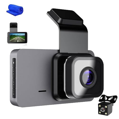 Meteor 1776 Dashcam, Meteor 1776 Dash Cam with WiFi & GPS, Wireless 3" Screen 4K Dual DashCam Front & Rear View with 2 Sensors, 24/7 Parking Monitor, GPS Tracker (Front+Rear Cameras,HD+WiFi+GPS) von Generisch