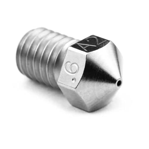 Micro Swiss Plated A2 Hardend Steel Nozzle V6 nozzle Düse, gehärteter Stahl, RepRap, M6, 0.4mm / 0.6mm / 0.8mm, 1.75mm zB V6 hotend (0.6mm) von Generisch