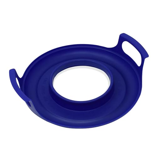 Mikrowellen Grifftablett, Mikrowellentablett Mit Konturierten Griffen, Mikrowellentablett, Hitzebeständig, Mikrowellentablett Tellertabletts Halter für Heiße Schüsseln,Küchenutensilien(Blau) von Generisch