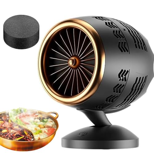 Mini Desktop Dunstabzugshaube mit Höhenwinkelverstellung - Tragbare Dunstabzugshaube Drehbar für Indoor BBQ, Hot Pot in Wohnungen Mini Desktop Dunstabzugshaube mit Höhenwinkelverstellung - Tragbare Dunstabzugshaube Drehbar für Indoor BBQ, Hot Pot in Wohnungen von Generisch
