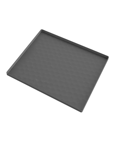 Mini-Kühlschrank-Silikonmatte – rutschfest, auslaufsicher, Tropfschutz | for Kühlschränke, Waschmaschinen, Trockner, Weinkühler und Geschirrspüler(Grey,65x60cm/25.6x23.62in) von Generisch