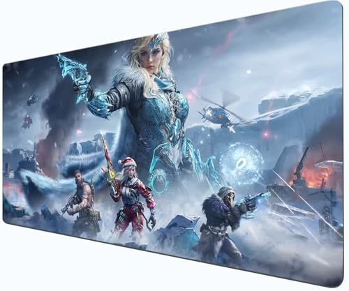 Mission War Game Pad - Offizielles Design Modern War Sticker Mouse Pad (90 x 40 x 3 cm/35,4 x 15,7 x 1,16 Zoll) - FPS Ultra glatte Oberfläche - Rutschfeste Gummibasis - leidenschaftliches Geschenk (B) von Generisch