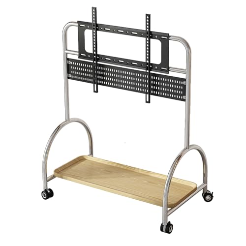 Mobiler TV-Ständer auf Rädern, höhenverstellbar, Edelstahl-Wagen für 60-120 Zoll Fernseher, tragbarer rollender Universal-TV-Ständer, perfekt für Zuhause und Büro Mobiler TV-Ständer auf Rädern, höhenverstellbar, Edelstahl-Wagen für 60-120 Zoll Fernseher, tragbarer rollender Universal-TV-Ständer, perfekt für Zuhause und Büro von Generisch