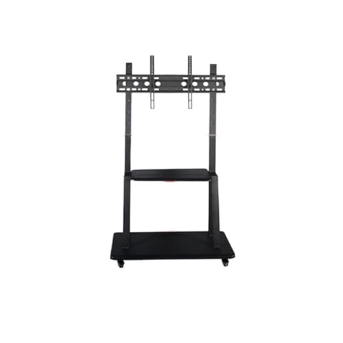 Mobiler TV-Wagen für 81,3–177,8 cm (32 - 70 Zoll) Bildschirme, verstellbarer Bodenständer, horizontal/vertikale Drehung, perfekt für Live-Streaming, keine obere Ablage, einfache Mobilität, stabiles von Generisch