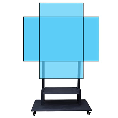 Mobiler TV-Wagen mit Rädern, höhenverstellbar, abnehmbarer Ständer für 55-80-Zoll-Fernseher, rollender TV-Ständer mit integriertem vertikalem Aufhänger, perfekt für Zuhause oder Büro Mobiler TV-Wagen mit Rädern, höhenverstellbar, abnehmbarer Ständer für 55-80-Zoll-Fernseher, rollender TV-Ständer mit integriertem vertikalem Aufhänger, perfekt für Zuhause oder Büro von Generisch