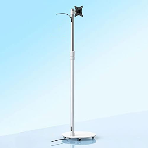 Mobiler TV-Wagenständer auf Rädern für 33-106 cm (13 - 42 Zoll) große Fernseher, höhenverstellbar, rollbare Bodenhalterung, neigbares Design, max. VESA 100 x 100 mm, tragbarer TV-Ständer für Zuhause von Generisch