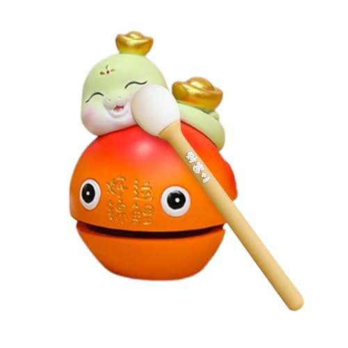 Mokugyo Fish Drum, Mokugyo Instrument,Beruhigende Trommel - Mokugyo Fisch Neujahr Schlangentempel Block Zen Meditation Percussion Instrument für Yoga Kinder Erwachsene Musiker Mokugyo Fish Drum, Mokugyo Instrument,Beruhigende Trommel - Mokugyo Fisch Neujahr Schlangentempel Block Zen Meditation Percussion Instrument für Yoga Kinder Erwachsene Musiker von Generisch