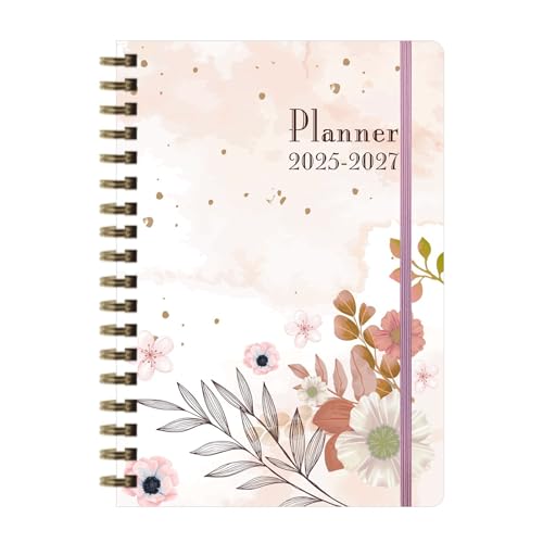 Monatsplaner 2024 2026 Planungskalender Terminplaner Notizblock Englisch Zeitplan Planungsbuch Schreibwaren Papier und Umschläge Set Vintage (E, Einheitsgröße) von Generisch