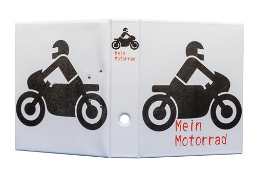 Motiv Ordner A4 - meine Motorrad– Stabiler PVC-Ordner mit 2-Ring-Mechanik, Made in Germany, langlebiger Sammelordner für Dokumente und Unterlagen, kein Import von Generisch