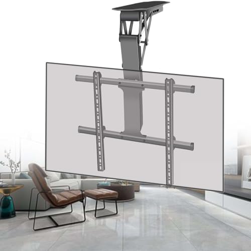 Motorisierte Decken-TV-Halterung mit Drehung, elektrischer Lift für flache und gebogene Bildschirme, flexible Boden- und Deckeneinrichtung Motorisierte Decken-TV-Halterung mit Drehung, elektrischer Lift für flache und gebogene Bildschirme, flexible Boden- und Deckeneinrichtung von Generisch