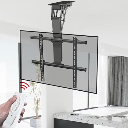 Motorisierte TV-Deckenhalterung mit Fernbedienung, automatisches Anheben und Herunterklappen für Heimkino-Setup Motorisierte TV-Deckenhalterung mit Fernbedienung, automatisches Anheben und Herunterklappen für Heimkino-Setup von Generisch