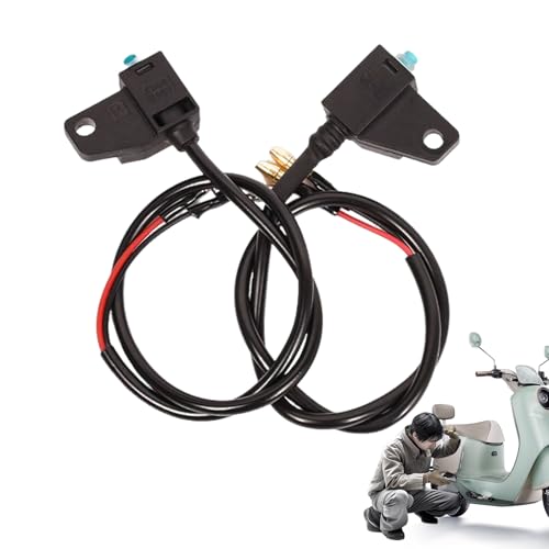 Motorrad-Bremsschalter – Sensor für vordere Scheibenbremse mit Griffhalterung | Powersport-Stoppschalter für Roller, ATV-Fahrsteuerung, E-Bike-Hebelschalter für Jugendliche und den gewerblichen Motorrad-Bremsschalter – Sensor für vordere Scheibenbremse mit Griffhalterung | Powersport-Stoppschalter für Roller, ATV-Fahrsteuerung, E-Bike-Hebelschalter für Jugendliche und den gewerblichen von Generisch