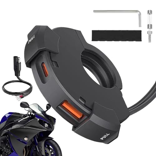 Motorrad USB-Anschluss - Ladeanschluss Für Digitalkameras,PD30W Wasserdichtes USB-Ladegerät mit Doppelport für Motorrad, GPS & Smartphones Motorrad USB-Anschluss - Ladeanschluss Für Digitalkameras,PD30W Wasserdichtes USB-Ladegerät mit Doppelport für Motorrad, GPS & Smartphones von Generisch