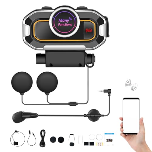 Motorradhelmlautsprecher | Motorradhelm Headset | Motorrad -Headset Single -Verwendung -Headset | Motorrad-Headset mit Hi-Fi-Lautsprechern | Automatisches Beantworter, hohe Soundqualitätssy Motorradhelmlautsprecher | Motorradhelm Headset | Motorrad -Headset Single -Verwendung -Headset | Motorrad-Headset mit Hi-Fi-Lautsprechern | Automatisches Beantworter, hohe Soundqualitätssy von Generisch