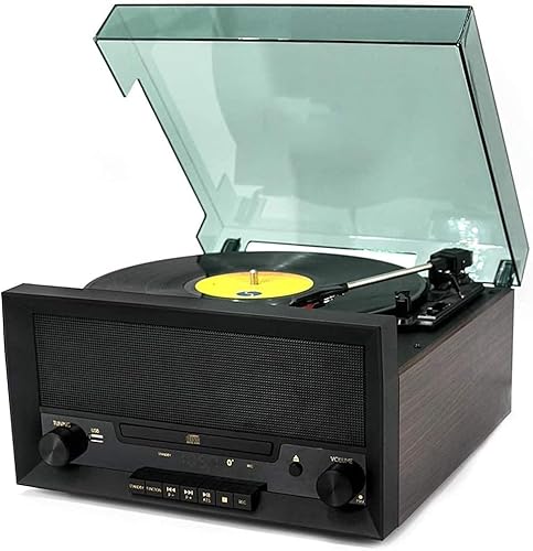 Music Center mit Fernbedienung, CD-Player, DAB- & FM-Radio, Vinyl- und Kassetten-Player, MP3-USB-Slot, Digitalisierungsfunktion, Recorder Music Center mit Fernbedienung, CD-Player, DAB- & FM-Radio, Vinyl- und Kassetten-Player, MP3-USB-Slot, Digitalisierungsfunktion, Recorder von Generisch