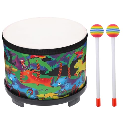 Musik Schlagzeug für Kinder - 8 Zoll Kinder Drum Percussion Music Instrument | Holzbabys im Vorschulalter mit 2 Schläfen verbessert die kinderfreundliche Sicherheit von Klangqualität Musik Schlagzeug für Kinder - 8 Zoll Kinder Drum Percussion Music Instrument | Holzbabys im Vorschulalter mit 2 Schläfen verbessert die kinderfreundliche Sicherheit von Klangqualität von Generisch