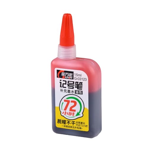 Nachfülltinte Für Permanentmarker | 72-Stunden-Super-Color-Tinte Auf Ölbasis | Mehrfarbige Wasserfeste Markertinte Für Bastel-, Holzbearbeitungs- Und Heimwerkerprojekte – Markerzubehör Nachfülltinte Für Permanentmarker | 72-Stunden-Super-Color-Tinte Auf Ölbasis | Mehrfarbige Wasserfeste Markertinte Für Bastel-, Holzbearbeitungs- Und Heimwerkerprojekte – Markerzubehör von Generisch