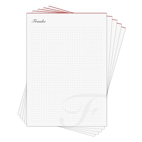 Notizblock Frauke - personalisiertes Geschenk für Frauke - 5 x Memo-Block DIN A5 mit je 50 Blatt für 250 Notizen in Geschenkbox von Generisch