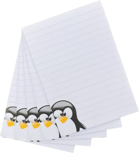 Notizblöcke I Motiv Pinguin I 5 Stück I 25 Blatt | liniert Notizblöcke I Motiv Pinguin I 5 Stück I 25 Blatt | liniert von Generisch