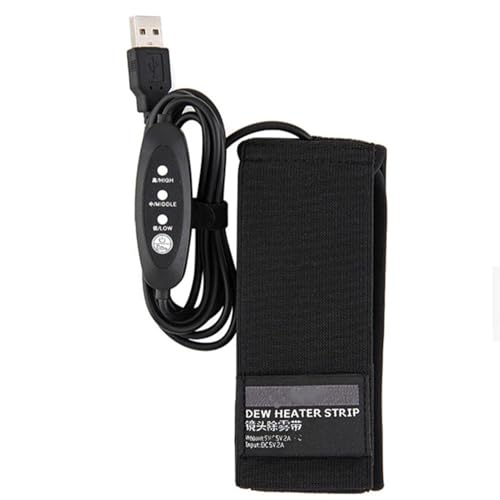 Objektivwärmer - USB Tauheizleiste | Kamera Objektiv Defogging Wrap | Kondensation Prevention Heizband | Tauentferner Gurt für Teleskop Spektiv DSLR Astrofotografie Outdoor von Generisch