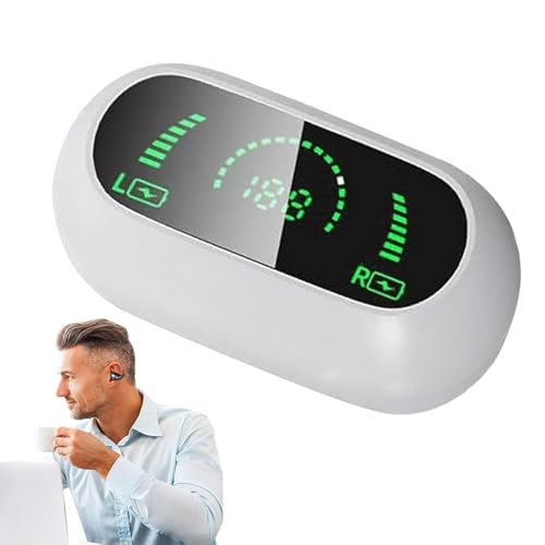Ohrclip -Ohrhörer, Clip on Ohrhörer | Clip on Running Kopfhörer | Ergonomisches Headset Ladekoffer, leichtem, sicherem Passform echter drahtloser Ohrhörer mit Langer Akkulaufzeit, wasserdicht für von Generisch