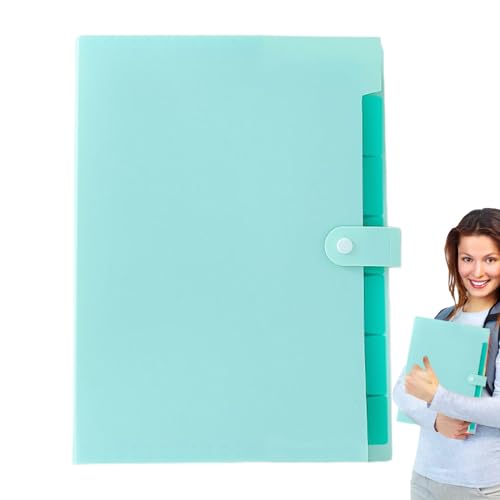 Ordner Für Dokumente - Belegorganizer | A4 Größe Portable Vielseitige Aufbewahrungslösung Mit Farbigen Etiketten Und Sieben Fächern Für Schule Zuhause Büro Rechnungen Belege von Generisch